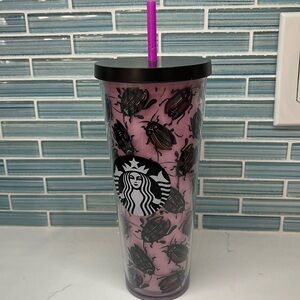 Starbucks pink beetle venti tumbler